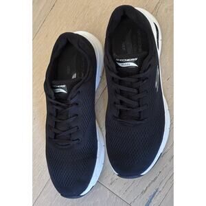 Skechers Shoes Mens Size 10Black Arch Fit Wide Walking Comfort 232040WW Sneakers